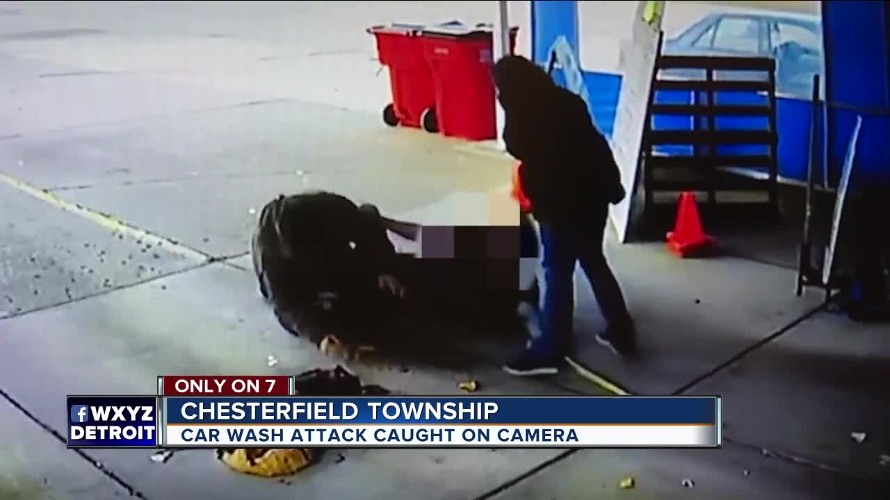 Chesterfield Township car wash attack caught on video