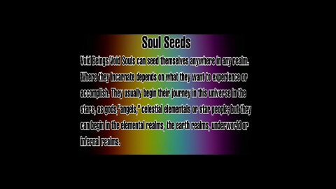 11 SOULS TYPES SUB GROUPS & SEEDS