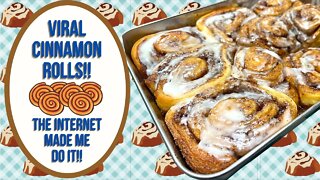 VIRAL CARAMEL CINNAMON ROLLS!! THE INTERNET MADE ME DO IT!!