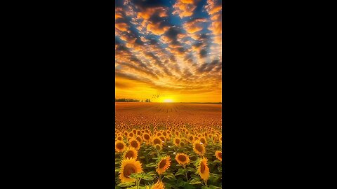 sunflower farm 🌅 Sunset