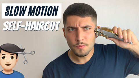 Crispy Cinematic Slow Motion Self-Haircut | How To Cut Your Own Hair