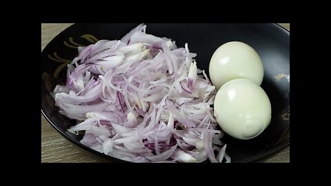 15 minutes egg onion snacks recipe