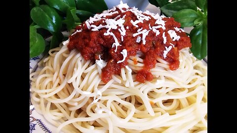 Spaghetti in Tomato Sauce - Spaghetti Recipe - Grilled Tomatoes - viral video #shorts