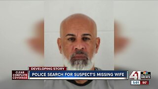 Police search for suspect's missing wife