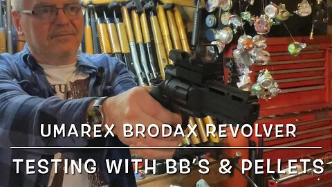 BB & pellet testing with the Umarex Brodax .44 super magnum co2 revolver targets & plinking!