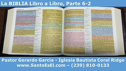 2020 10 28 Estudio Bíblico - La BIBLIA Libro a Libro, Parte 6-2