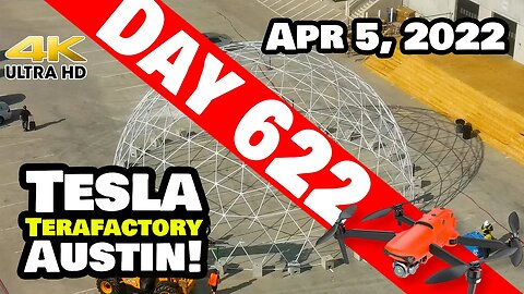 GIGA TEXAS TRANSFORMS INTO THE CYBER RODEO! - Tesla Gigafactory Austin 4K Day 622 - 4/5/22 - Tesla