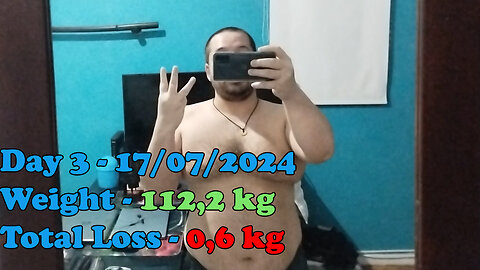 Day 3 of the weight loss challenge - 17/07/2024