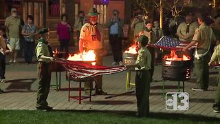 Scouts explain retiring of flags honoring 1 October victims