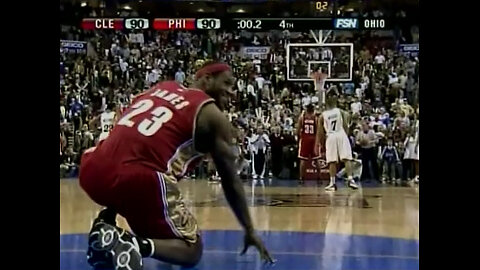 Cleveland Cavs vs Philadelphia 76ers Wild Finish April 14, 2008