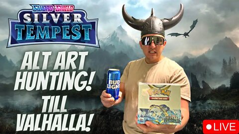 🔴LIVE Alt Art Hunting Till Valhalla! Silver Tempest Pack Battles Bonus Content! #pokemon #livestream