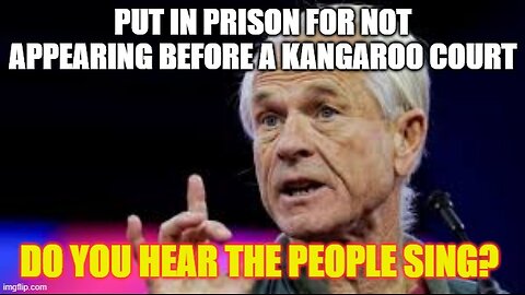 Navarro reports for Prison for denying a Kangaroo Court.