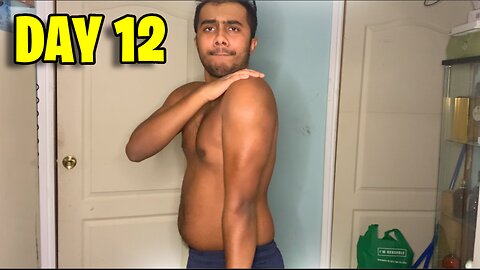 HardGainer Winter Bulk Day 12 - Shoulder Injury, Triceps, Chest & Neck (Home Workout)