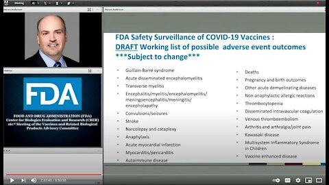 Vaccine side effects ACCIDENTALLY shown in presentation