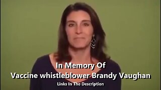 In Memory of Brandy Vaughan - Big Pharma Whistleblower.