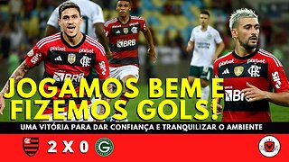 Em noite chuvosa, Flamengo tem boa atuação e vence o Goias