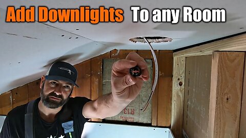 Retrofitting Down Lights | Residential Electrical Is The Easiest Trade To Learn | THE HANDYMAN |