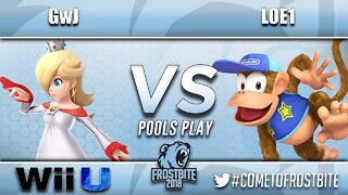 GwJ (Rosalina & Luma) vs. Gooshi | LOE1 (Diddy Kong, Wario) - Wii U Pools Play - FrostBite 2018