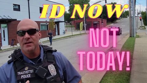 Cop Denied ID Doesn't Know The Law Fails Public Sidewalk First Amendment Audit Fail!