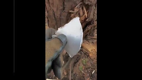 Ukrainian trench targeted by Russian artillery, soldier shows the size of shrapnel