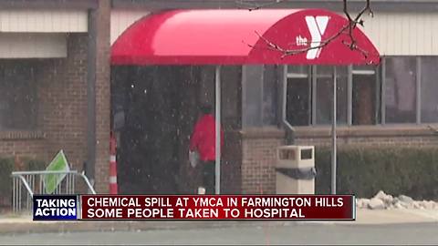 Chemical spill causes illnesses at metro Detroit YMCA