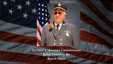 Lynbrook NY F.D. Pays Final Respects to Ex-Chief and Honorary Commissioner John Crowley Sr.