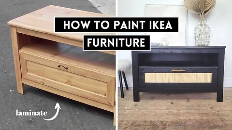 HOW TO PAINT LAMINATE IKEA FURNITURE - DIY IKEA Hack