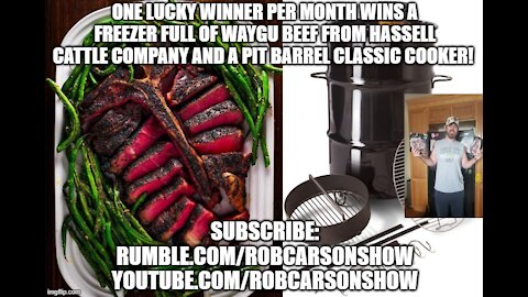 SUBSCRIBE TO THE ROB CARSON SHOW AND WIN WAYGU BEEF!