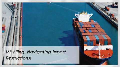 Navigating Import Restrictions: The Impact on Importer Security Filing