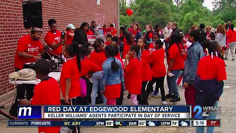 'Red Day' at Edgewood Elementary School