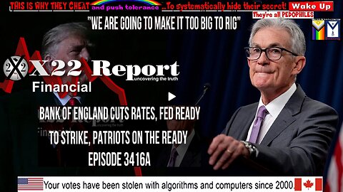 Ep. 3416a - Bank of England Cuts Rates, Fed Ready To Strike, Patriots On The Ready