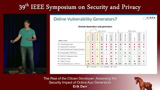 The Rise of the Citizen Developer Assessing the Security Impact of Online App Generators