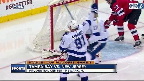 Taylor Hall has goal, 2 assists as New Jersey Devils rally past Tampa Bay Lightning 5-2