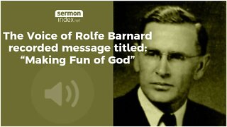 Making Fun of God by Rolfe Barnard