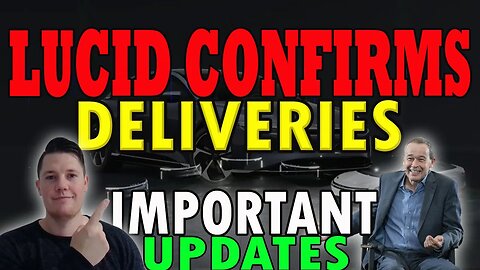 Lucid Confirms Saudi Deliveries │ Why is Lucid Trending DOWN ?? ⚠️ Lucid Investors Must Watch