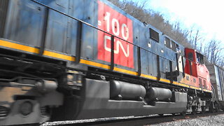CN 100th Anniversary Unit on CSX Ethanol Train
