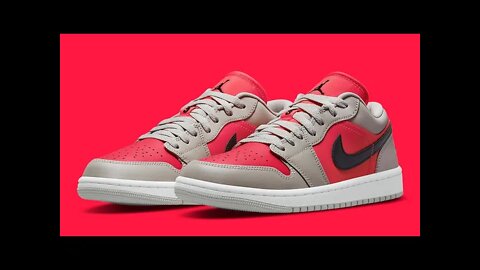 Unboxing and Review of Jordan 1 Retro Low Light Iron Ore Siren Red-Women's shoe but neutral colorway