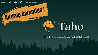 Airdrop de Pagamento GARANTIDO ! Airdrop Massivo Taho Wallet