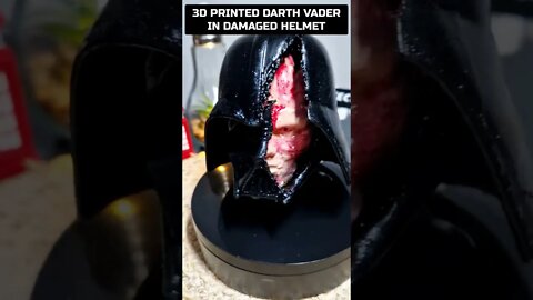 Damaged Darth Vader Helmet 3D Print #shorts #giveityourbestshort #darthvader