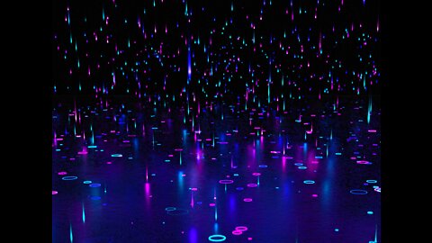 Neon Rain Blender Animation