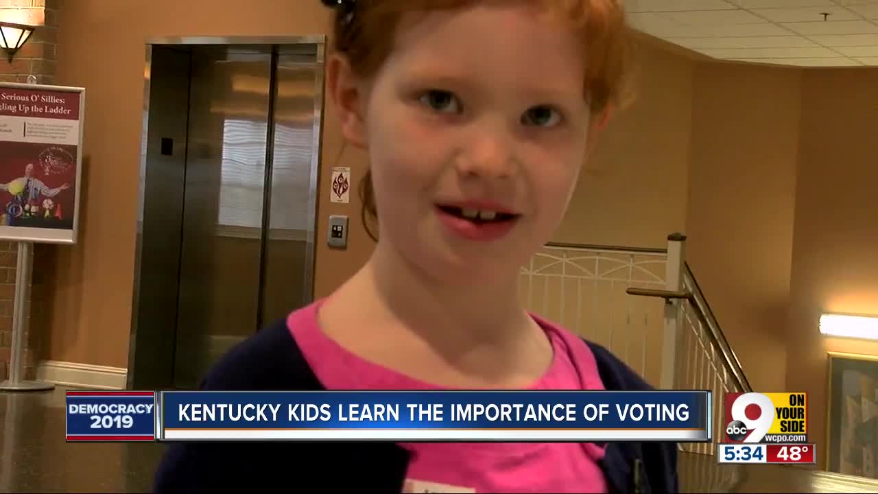 NKY 'Kids Voting' booth allows kids to mock vote on election day