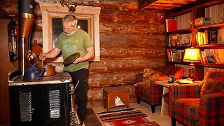 Building a Bookcase Wall and End Table, My Off Grid Log Cabin Interior is Almost Finished