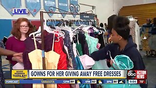Gowns for Her giving away free dresses to teen girls in need