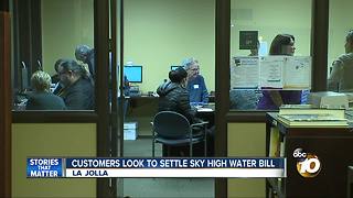 Customers look to settle sky high water bills