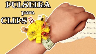 Uma forma PRÁTICA para usar seus CLIPS de COSTURA / Pulseira para clips - Passo a passo