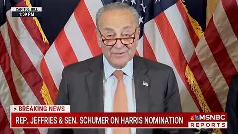 Lying Liars Lie: Chuck Schumer Says Process To Nominate Harris Played Out From 'Grassroots'