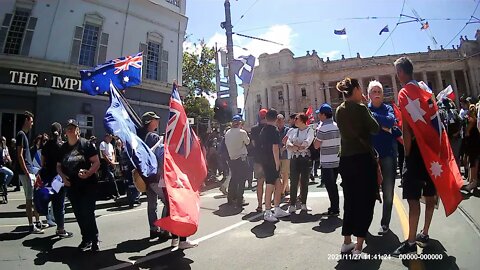 FLAGS OF FREEDOM - Protest Melbourne NOW - 27 Nov 2021