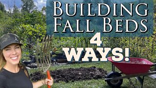 Building Garden Beds in the Fall- 4 Ways!