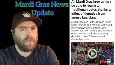 Mardi Gras Parade News Updates-Deep South Edc Live Lunchbreak