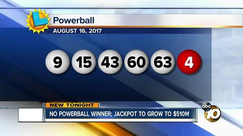 No Powerball winner